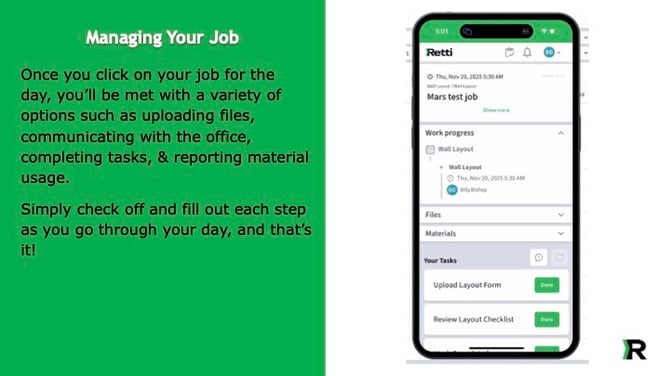 Retti Mobile App Manual 10